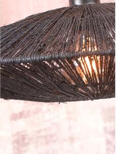 Lampada da soffitto nera con paralume in iuta ø 40 cm Iguazu - Good&Mojo