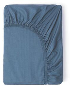 Lenzuolo blu in cotone sateen elasticizzato, 160 x 200 cm - HIP