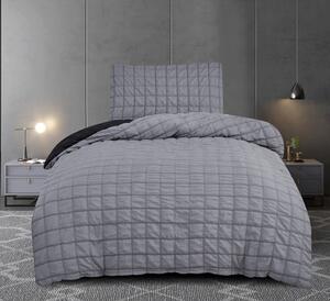 FLYMME Set Di Biancheria Da Letto In Microfibra 3 Pezzi (trapunta + 2 Federe) – Grigio Chiaro, Leggero, Traspirante, Per Tutte Le Stagioni