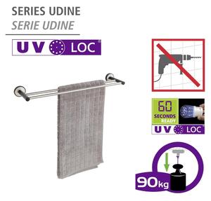 Porta asciugamani in acciaio inox autoportante Udine - Wenko