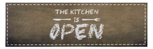 Runner marrone La cucina è aperta, 50 x 150 cm Cook & Clean - Zala Living