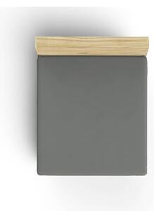 Lenzuolo in cotone elasticizzato grigio scuro 160x200 cm - Mijolnir