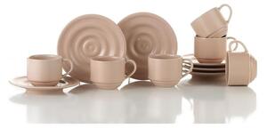 Tazze da espresso rosa in set da 12 75 ml - Kütahya Porselen