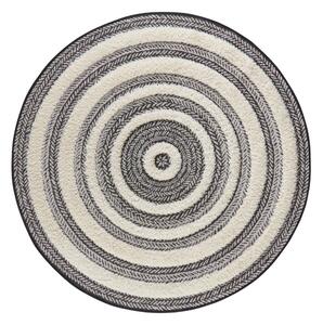 Tappeto grigio e bianco Circle, ⌀ 160 cm Handira - Mint Rugs