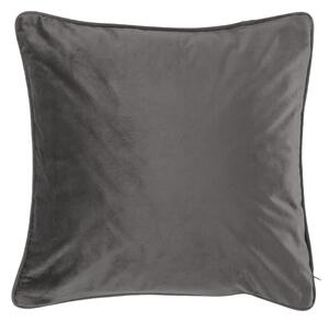 Cuscino grigio scuro vellutato, 45 x 45 cm - Tiseco Home Studio