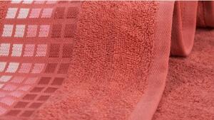 Asciugamano in cotone rosa 50x100 cm Darwin - My House