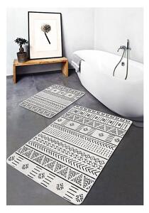 Tappetini da bagno bianchi e neri in set da 2 pezzi 60x100 cm - Mila Home