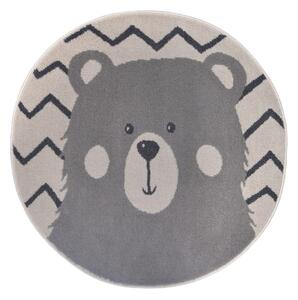 Tappeto grigio per bambini ø 100 cm Bear - Hanse Home