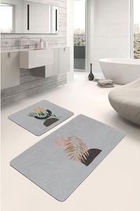 Tappetini da bagno grigi in set da 2 100x60 cm - Minimalist Home World
