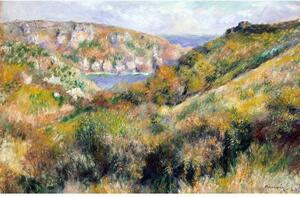 Riproduzione di un dipinto , 60 x 40 cm Auguste Renoir - Hills around the Bay of Moulin Huet, Guernsey - Fedkolor