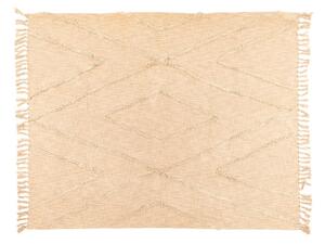 Copriletto in cotone beige per letto matrimoniale 250x260 cm Sahara - Tiseco Home Studio