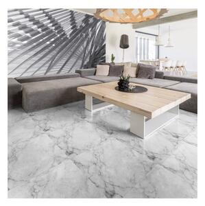 Adesivo per pavimenti Lastre adesive in marmo bianco, 30 x 30 cm - Ambiance