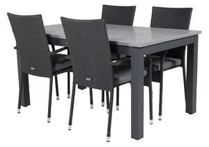 Tavolo e sedie set Dallas 2287Bianco plastica