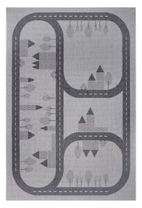 Tappeto grigio per bambini Roads, 120 x 170 cm - Ragami