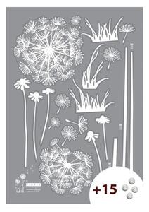 Set di adesivi e 15 cristalli Swarovski Dandelion Flowers - Ambiance