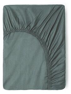 Lenzuolo in cotone elasticizzato verde-grigio 140x200 cm - Good Morning