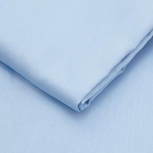 Lenzuolo in cotone sateen elasticizzato azzurro 140x190 cm - Mijolnir