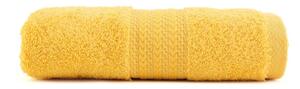 Asciugamano giallo in puro cotone, 50 x 90 cm - Foutastic