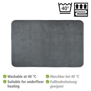 Tappetino da bagno in tessuto grigio scuro 50x80 cm Saravan - Wenko