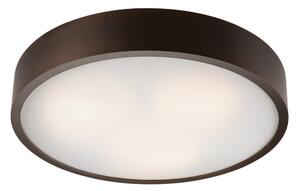 Lampada da soffitto marrone scuro con paralume in vetro ø 47 cm Eveline - LAMKUR