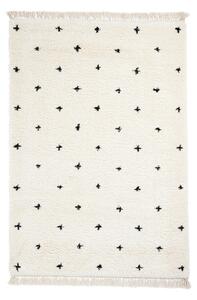 Tappeto bianco e nero Dots, 120 x 170 cm Boho - Think Rugs