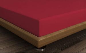 Lenzuolo rosso in cotone elasticizzato 160x200 cm - Mijolnir