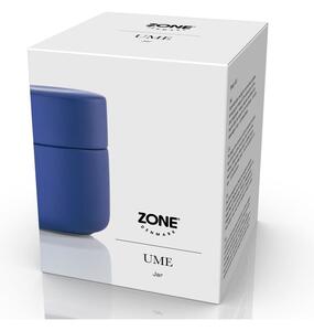 Organizer da bagno in gres blu per tamponi di cotone Ume - Zone