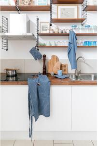 Set di 3 asciugamani da cucina in cotone blu, 70 x 50 cm - Tiseco Home Studio
