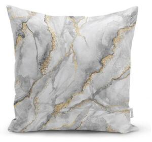 Federa di marmo con accenno di oro, 45 x 45 cm - Minimalist Cushion Covers