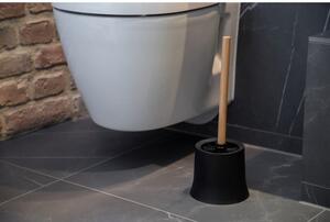 Spazzola per WC in bambù nero Bambù Basic - Wenko