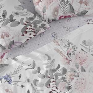Lenzuolo di cotone Basic Bouquet, 160 x 200 cm Delicate - Happy Friday