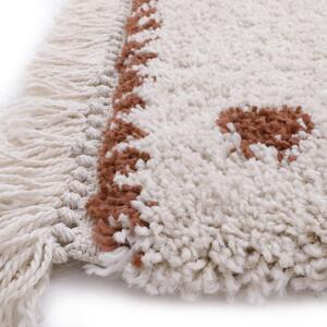 Tappeto beige e rosso , 120 x 170 cm Wooly - Nattiot
