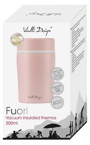 Termos da viaggio rosa per il pranzo Fuori, 500 ml - Vialli Design