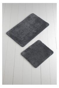 Set di 2 tappetini da bagno antracite - Foutastic