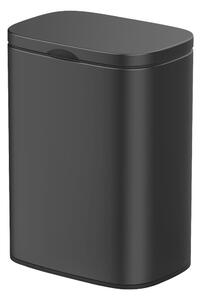 Pattumiera nera in acciaio inox Sare - Wenko