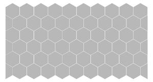 Set di 50 adesivi opachi per vetro Hexagon - Ambiance