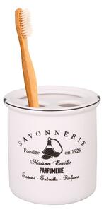 Tazza in gres bianco per spazzolini da denti Savonnerie - Antic Line