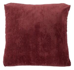 Cuscino decorativo rosso a coste, 60 x 60 cm - Tiseco Home Studio