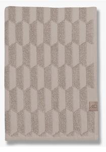 Asciugamano in cotone beige 50x95 cm Geo - Mette Ditmer Denmark