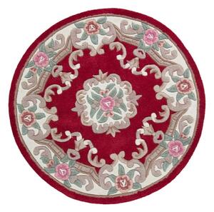 Tappeto rotondo in lana rossa ø 120 cm Aubusson - Flair Rugs