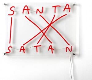 SELETTI Decorazione Led Santa-Satan