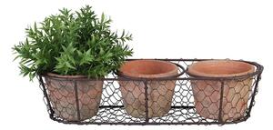 Vasi in metallo/terracotta in set di 3 pezzi - Esschert Design