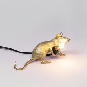 SELETTI Lampada in Resina Mouse Lamp Lop Gold Steso