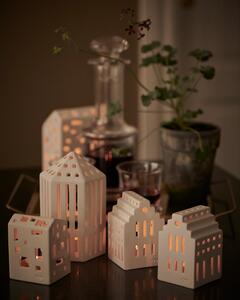 Portacandele in ceramica per tea light Urbania Lighthouse Long Church - Kähler Design