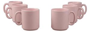 Set di 6 tazze classiche rosa, 330 ml - Kütahya Porselen
