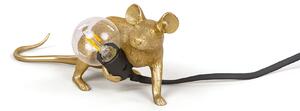 SELETTI Lampada in Resina Mouse Lamp Lop Gold Steso