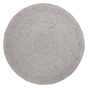 Tappeto grigio in misto lana e cotone fatto a mano, ø 110 cm Neethu - Nattiot