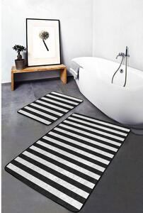Tappetini da bagno bianco-nero in set da 2 100x60 cm - Minimalist Home World