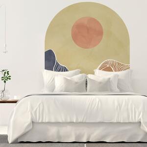 Adesivo da parete 120x140 cm Abstract Rising Sun Arch - Ambiance