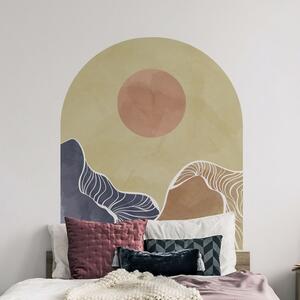 Adesivo da parete 120x140 cm Abstract Rising Sun Arch - Ambiance